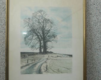 Three ELMS by Georg Guest Limited and Signed Print