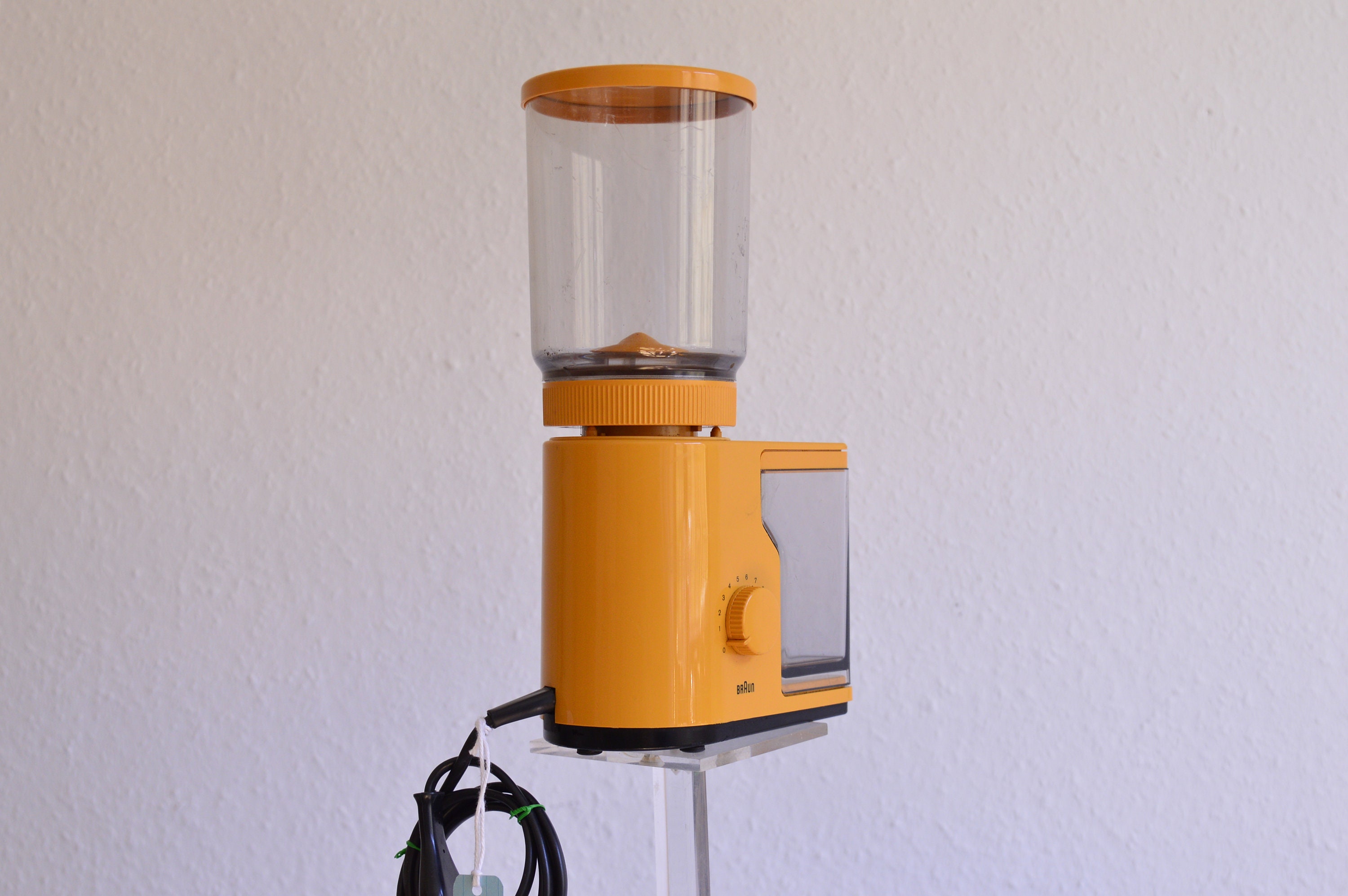 Braun KSM 4041 Electric Blade Coffee Mill Spice Grinder Nut Chopper- Orange
