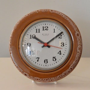 Wonderful Junghans ATO MAT Kitchen Clock in fantastic yellow 70s