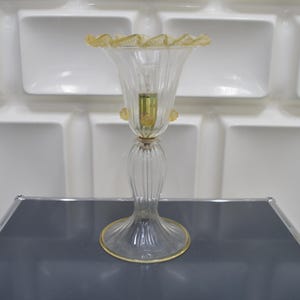 Murano Glass / Table Lamp / Original Italian Mid-Century Design / Handmade