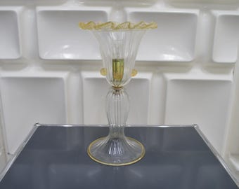 Murano Glass / Table Lamp / Original Italian Mid-Century Design / Handmade