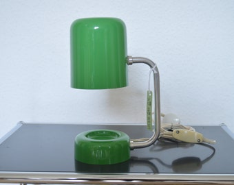 Green table lamp / Space Age Table Light / 70s /
