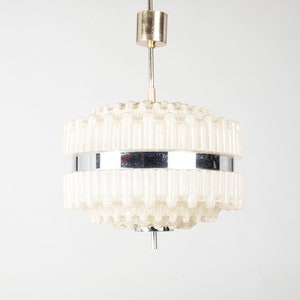 Kaiser ceiling lamp Atom Mid Century Space Age chandelier chandelier ceiling lamp chrome and glass