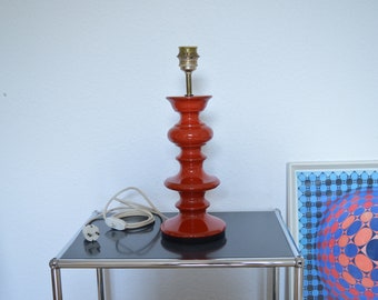 Red PAN table lamp / Ceramic / Danish Design / Modern Design