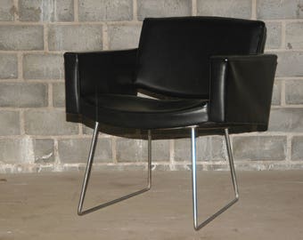 Lounge Sessel 60er Jahre  Schwarz