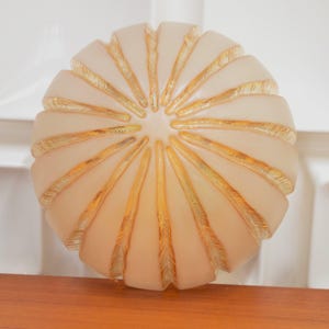 WALLLAMP / CEILING LAMP / Round Vintage / Glass Wall Lamp with Gold / Midcentury Design