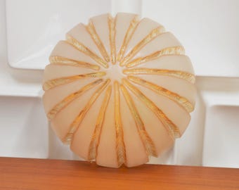 WALLLAMP / CEILING LAMP / Round Vintage / Glass Wall Lamp with Gold / Midcentury Design