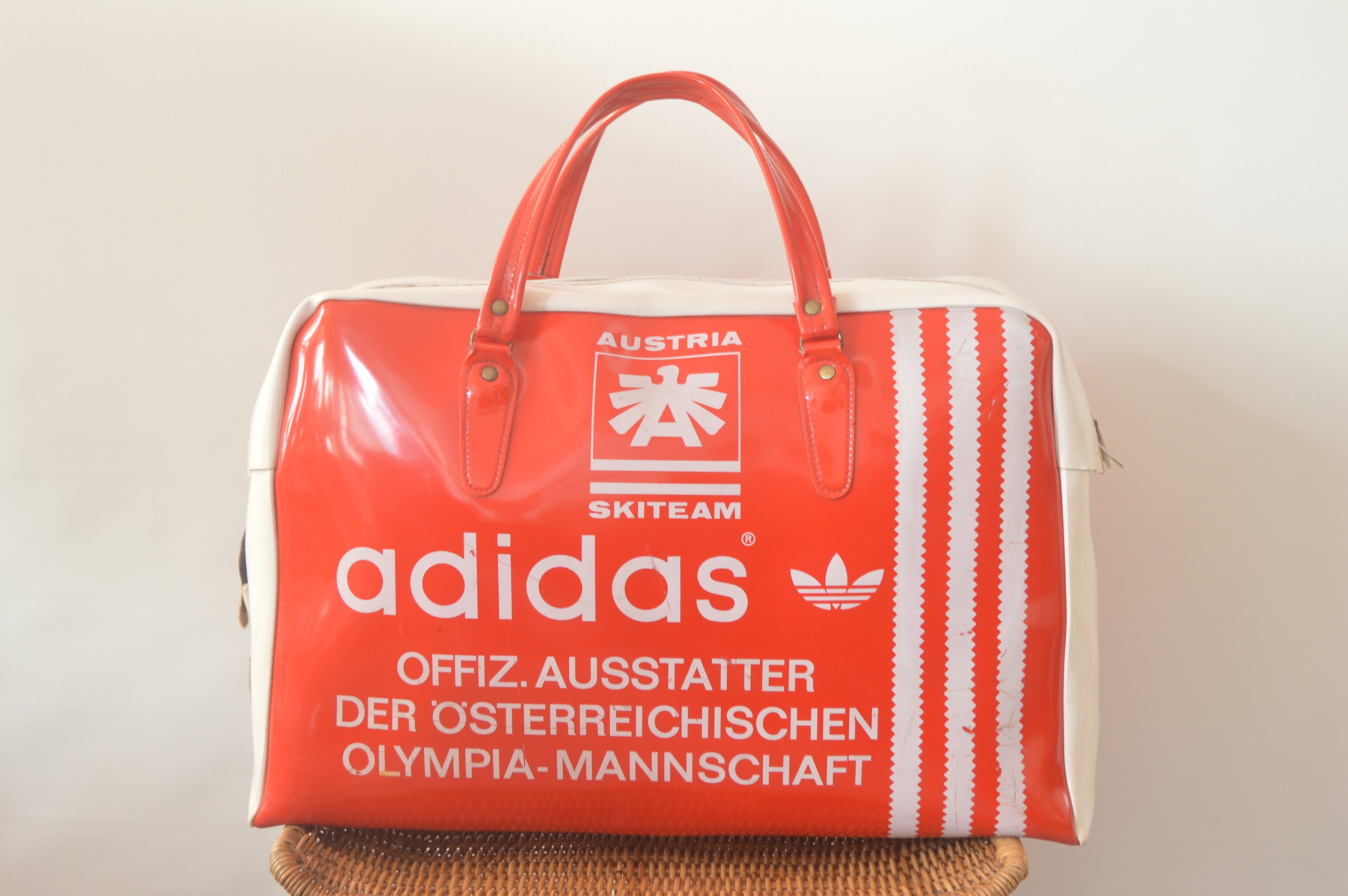 Vintage Adidas Peter Black Sport Bag Skiteam Austria super - Etsy España