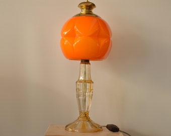 Extraordinary Table Lamp / Table Lamp / 60's / mid-Century / modern Desklamp / Orange Lamp / bedside Lamp extra