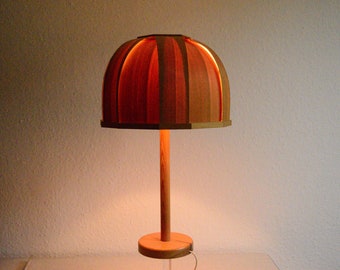 SOLBAKENS Svarveri / table lamp / pine / Sweden / 1970s