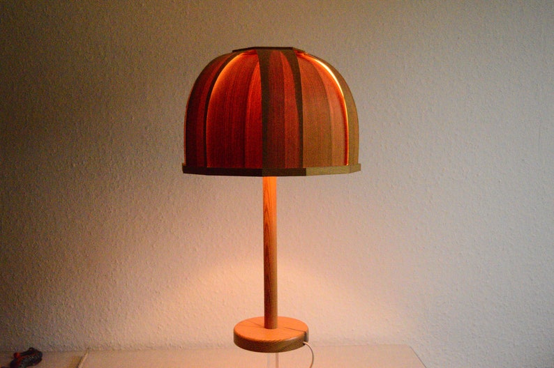 SOLBAKENS Svarveri / table lamp / pine / Sweden / 1970s image 1