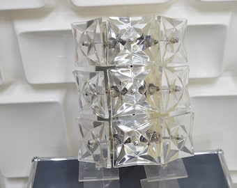 KINKELDEY / Crystal glass wall light / Hollywood Regency / Handmade