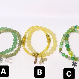 Corgi TriColor Agate Beaded Bracelets