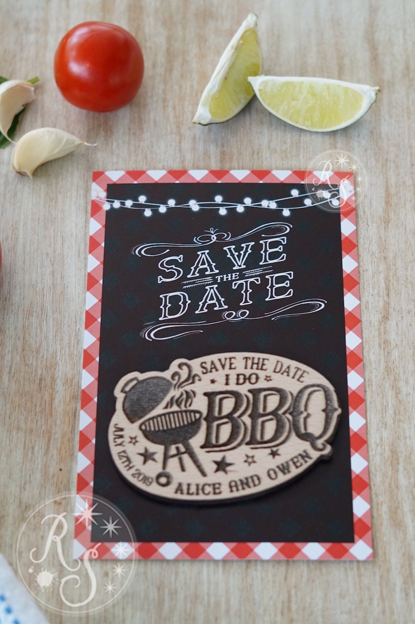I Do Bbq Save-The-Date Magnet Set 10 - Etsy