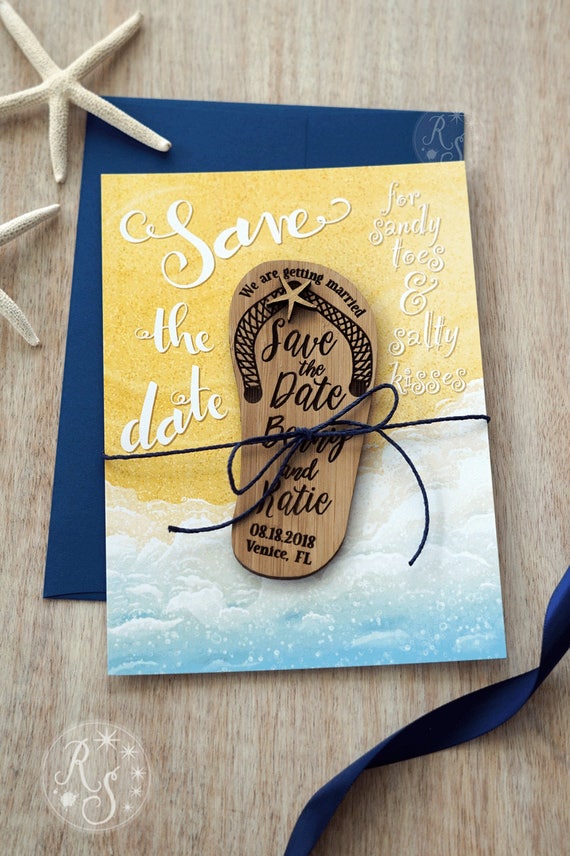 flip flop beach wedding