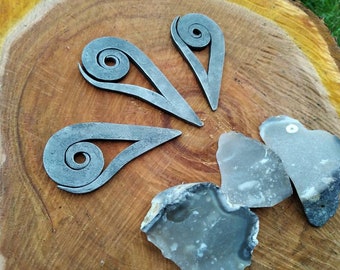 Scottish style snail shape firesteel. Bushcraft flint and steel.