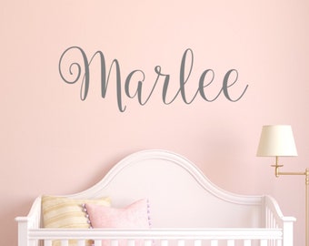 Personalized Nursery Decal Name Wall Decal Girls Name Decal Nursery Wall Decor Baby Shower Gift Gift For Baby