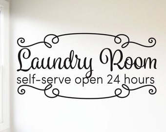 Laundry Room Decor, Laundry Room Decal, Laundry Room Wall Decor, Laundry Wall Decal, Rustic Home Decor, Laundry Room Wall Art, Laundry Sign