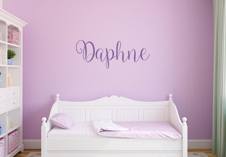 Personalized Nursery Decal Name Wall Decal Girls Name Decal Etsy