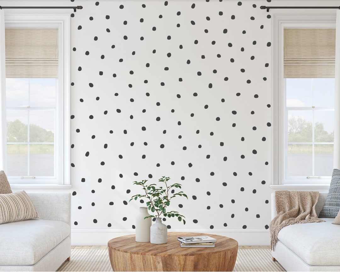 Irregular Polka Dot Peel and Stick Wall Decals for Nursery, Craft Room ...
