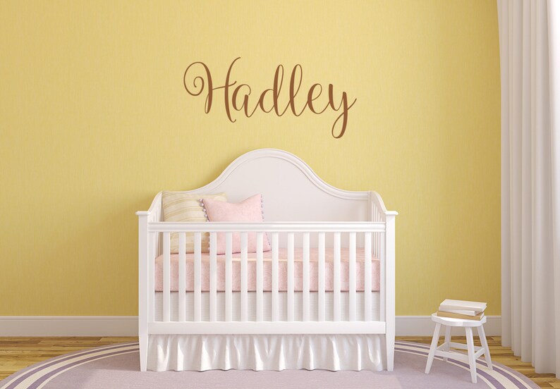 Personalized Nursery Decal Name Wall Decal Girls Name Decal Etsy