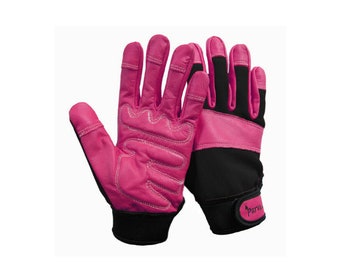 Pink Large Gardening Gloves, Ladies Garden Gloves Mother's Day Gifts for Gardeners, Unique Gardening Gifts for Mom