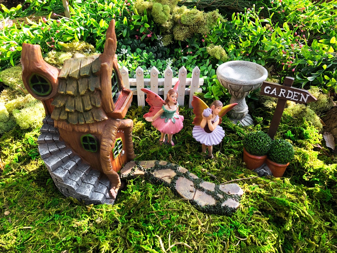 Fairy Garden Kit Complete Fairy Garden Set. Fairy House Etsy