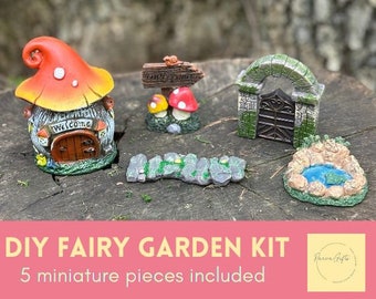 DIY Fairy Garden Kit Miniature Fairy Garden Pieces For Fairy Garden