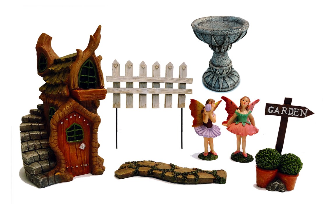 Fairy Garden Kit Complete Fairy Garden Set. Fairy House Etsy