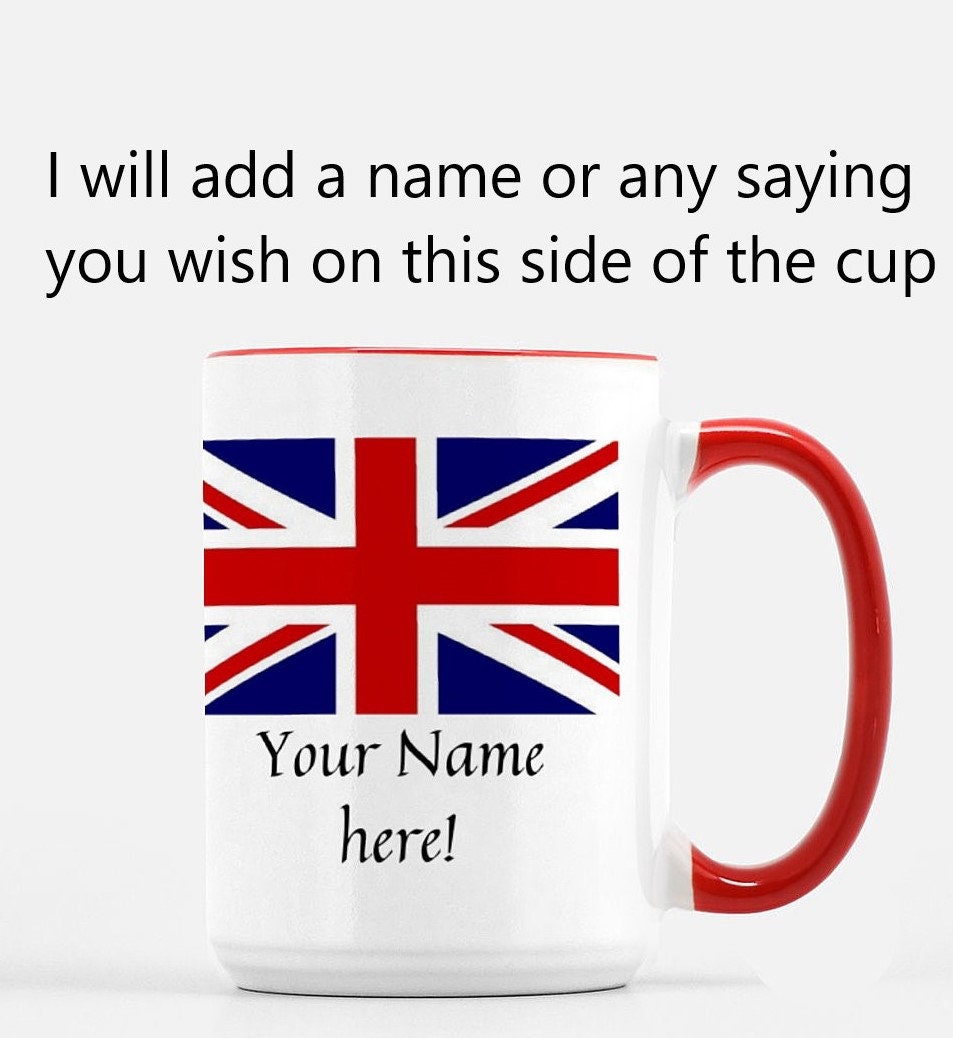 Proud to Be English Personalized Mug / 15 Oz Red & White Mug Etsy UK