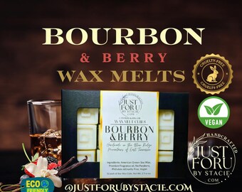 Bourbon & Berry, scented wax melts, 12 pack individual cubes