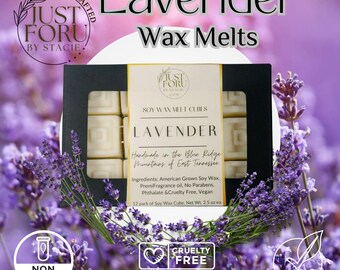 Lavender Scented Wax Melt, Individual 12 pack cubes