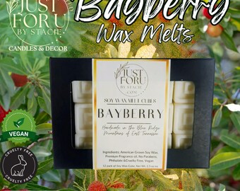 Bayberry, Soy Wax Melts, 12 pack Artisan handmade cubes