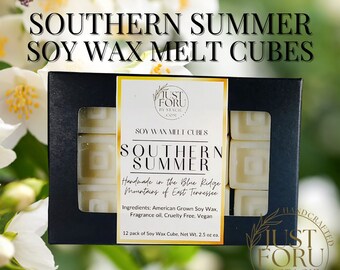 Southern Summer Scented, Soy Wax Melt Cubes, 12 pack