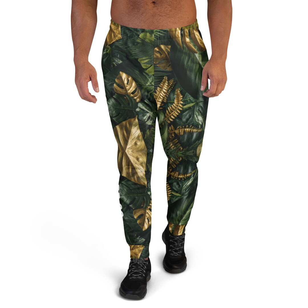 Green and Gold Palm Men's Exodus Brand Joggers - Etsy