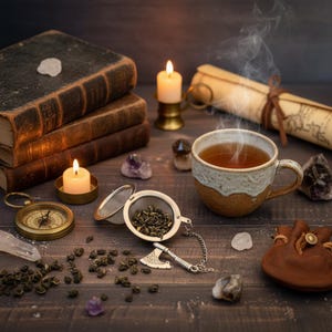 Charm Tea Infuser Ball | DND Gamer Gift | Stainless Steel Tea Strainer Dark Academia