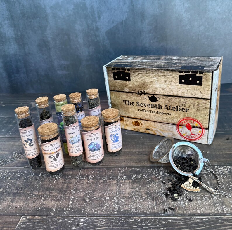 Caja de regalo de muestra de té de fantasía: Colección Medieval Dragon Brew imagen 12