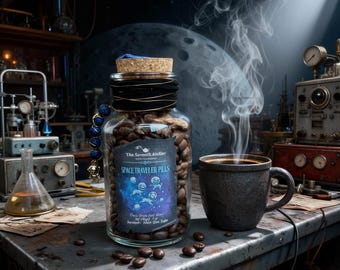 Lunar Coffee | Uganda Light Roast Space Fantasy — Sci Fi Gamer Gift Single Origin Coffee Bean