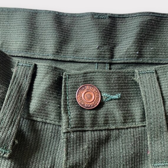 Rare vintage Levi’s “big E” green pants - image 5