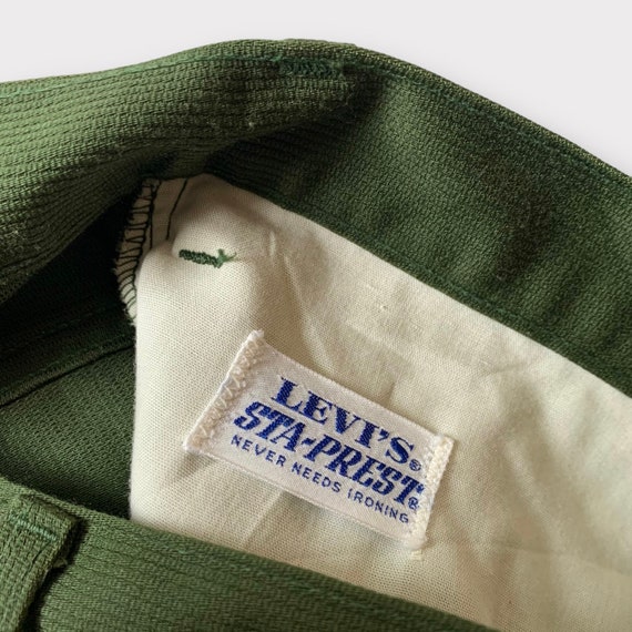 Rare vintage Levi’s “big E” green pants - image 6