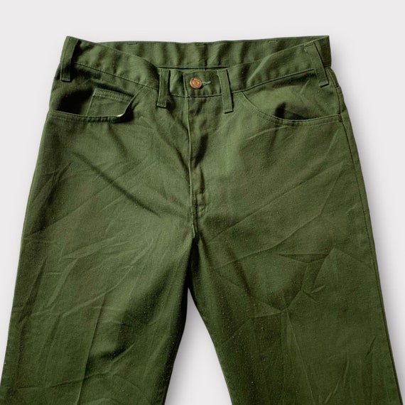 Rare vintage Levi’s “big E” green pants - image 4