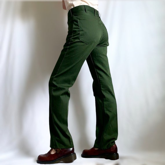 Rare vintage Levi’s “big E” green pants - image 1