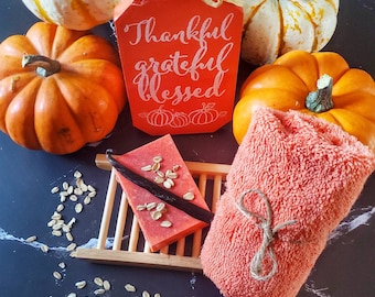 Jabón de avena con especias de calabaza