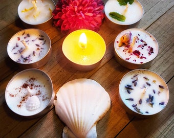 Musterkerze/ Teelichtkerze/ Sojawachskerze/ Naturkerze
