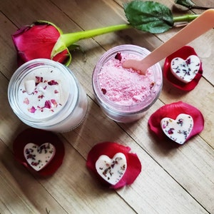 Rose gift set/Gift set for women/ Bath set/Natural gift set/Spa gift set