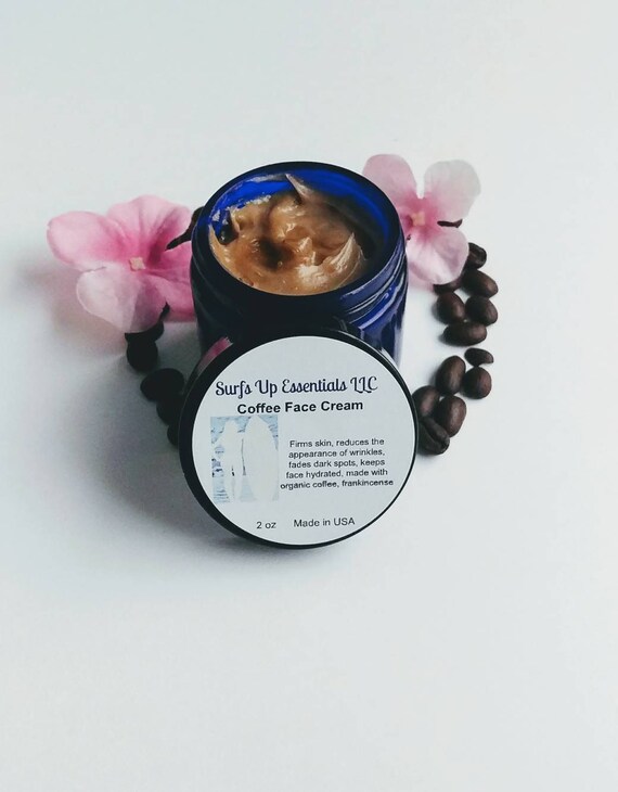 Natural coffee facial cream/Eye cream/ Improves skin tone/Face Etsy