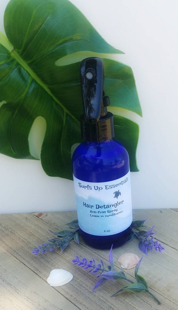 Natural Hair Detangler Anti Frizz Spray Promotes Healthy Etsy