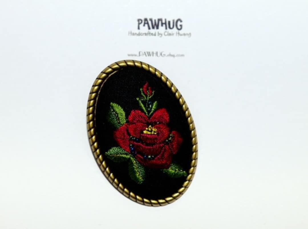 Spilla classica con fiore in tessuto leopardato spille con strass di