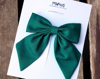 SALE | Teal hair bow | Green Bow, Girls Hair Bow, Girls Hair Clip, Green Hair Bow, Green Hair Clip, Party bow, Christmas bow, Sailor bow