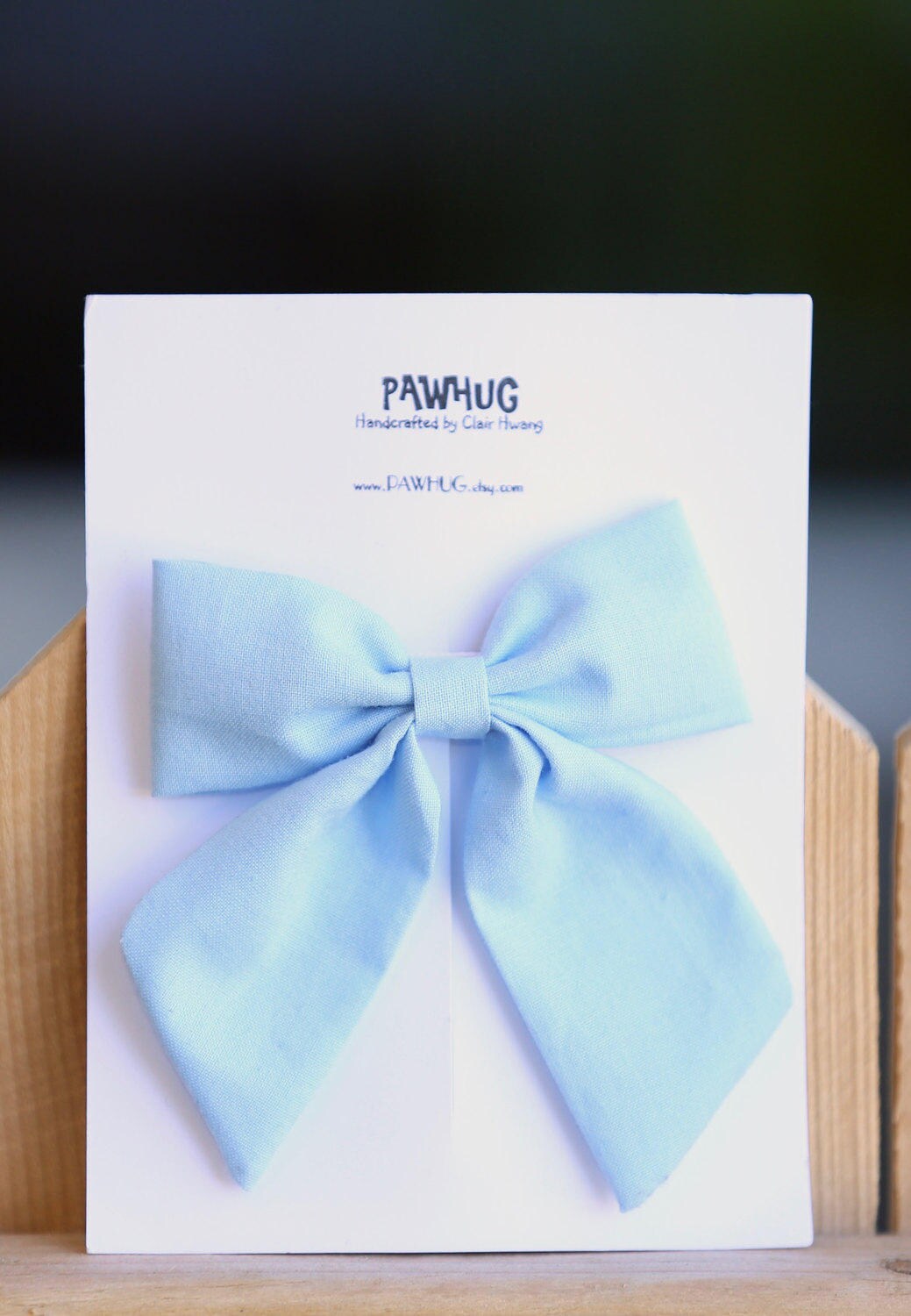 Sailor Bow Clip - Toile Blue main image 0